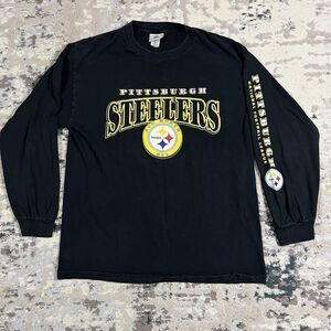 Vintage NFL Team Pittsburgh Steelers Long Sleeve Hit Shirt Men’s Large Cotton